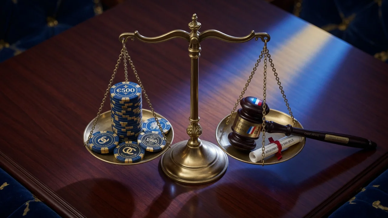 Balance juridique et jetons de casino live