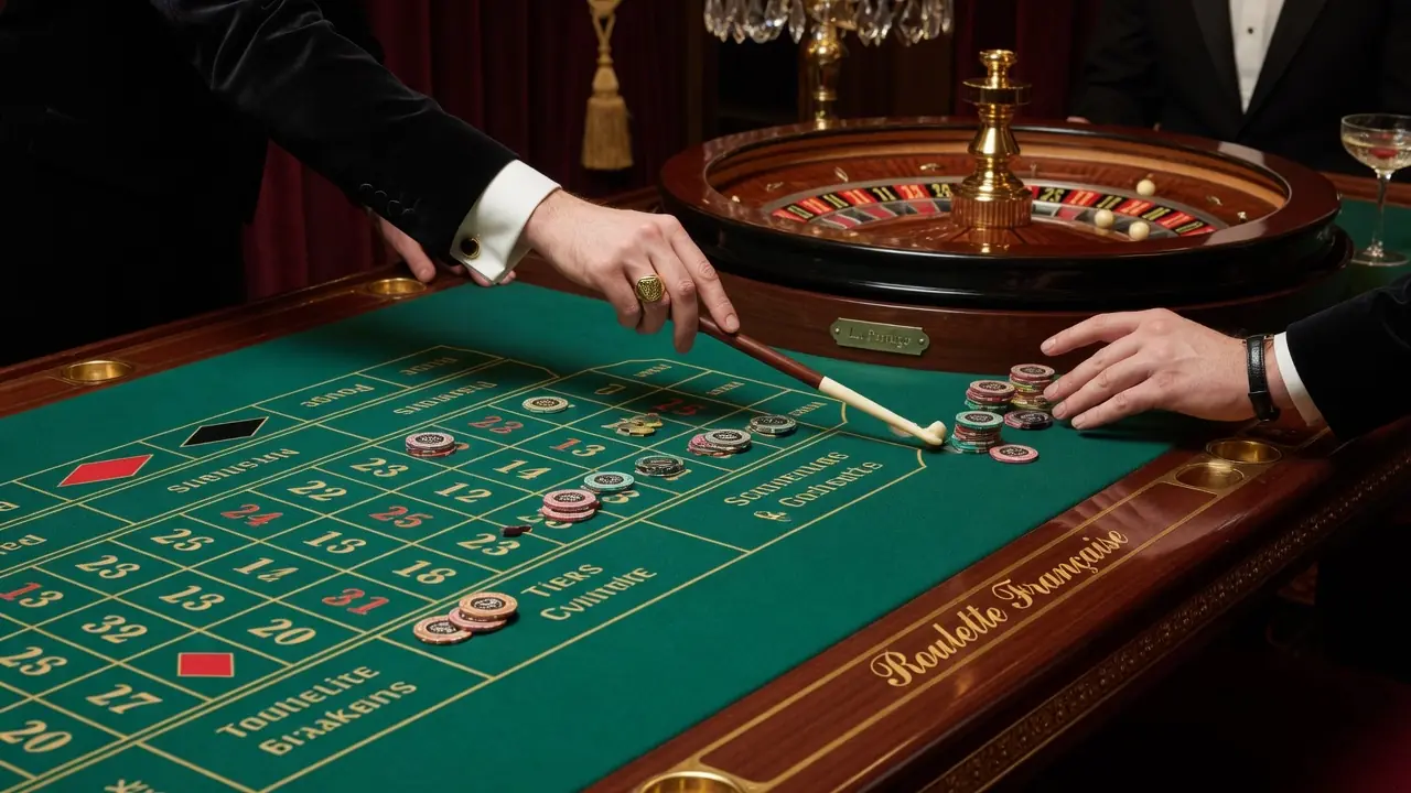 Table de roulette live avec croupier